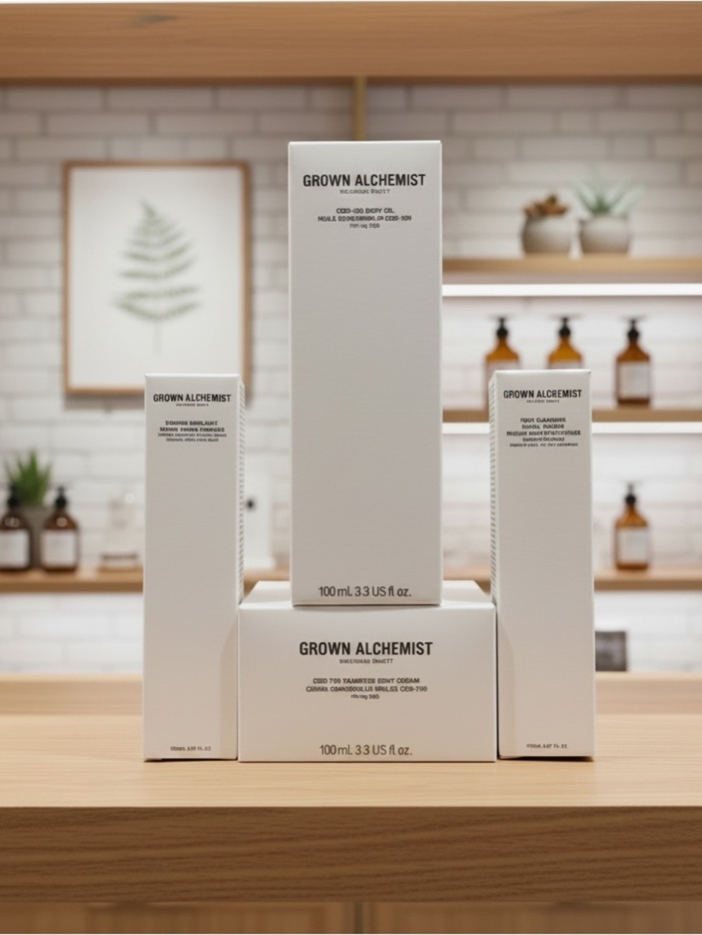Grown Alchemist Skincare Set Body Oil Cream Exfoliant Mask Bundle